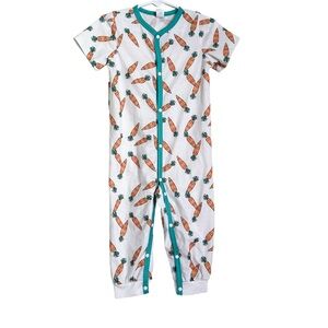 SHEIN Baby Carrot Toddler Jumpsuit / Pajamas Button Down